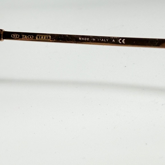 Tiffany & Co TF 1127 6122 54 16 140 Cat Eye Eyeglasses Gold Black 21194 - Picture 8 of 9